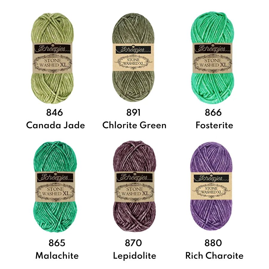 Scheepjes Stone Washed XL, 50g 841 Moon Stone | Knitting yarn shop / dzijas veikals