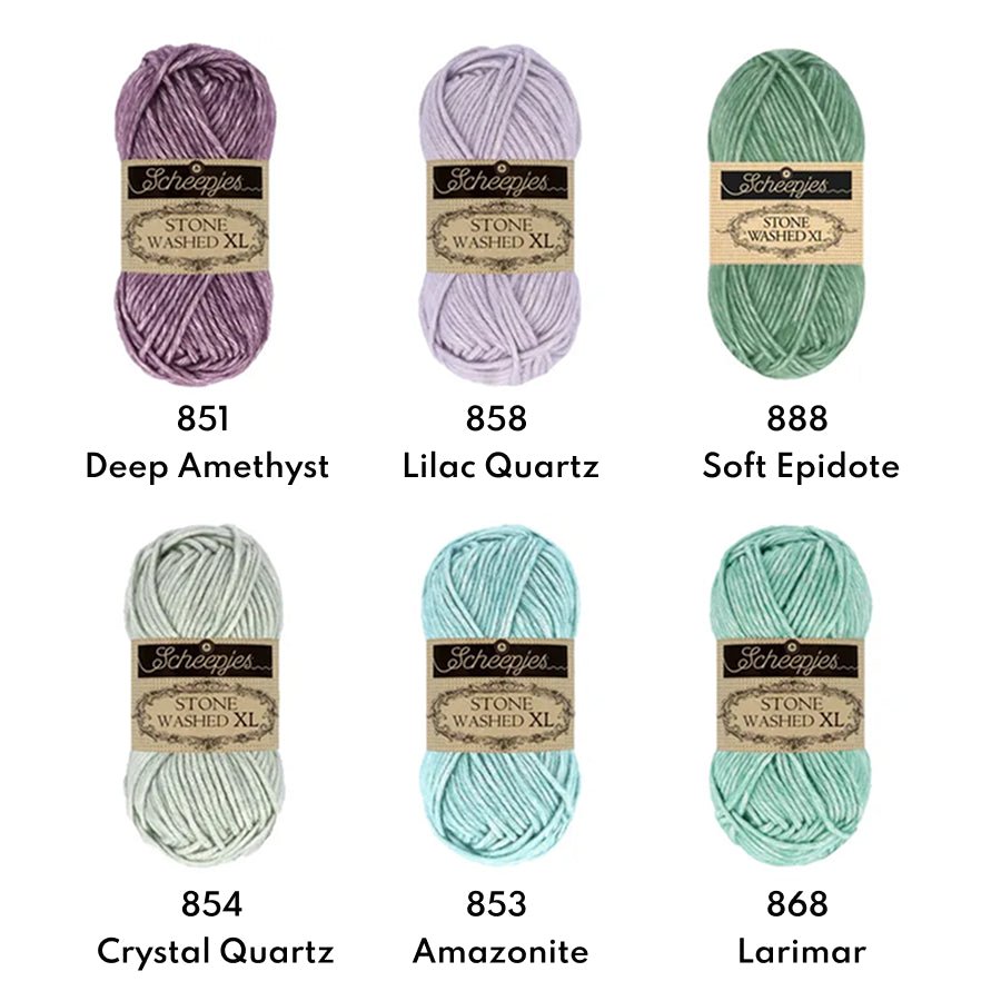 Scheepjes Stone Washed XL, 50g 841 Moon Stone | Knitting yarn shop / dzijas veikals