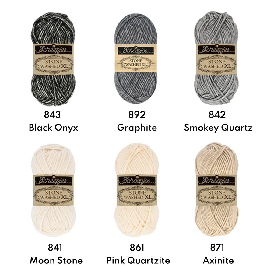 Scheepjes Stone Washed XL, 50g 841 Moon Stone | Knitting yarn shop / dzijas veikals