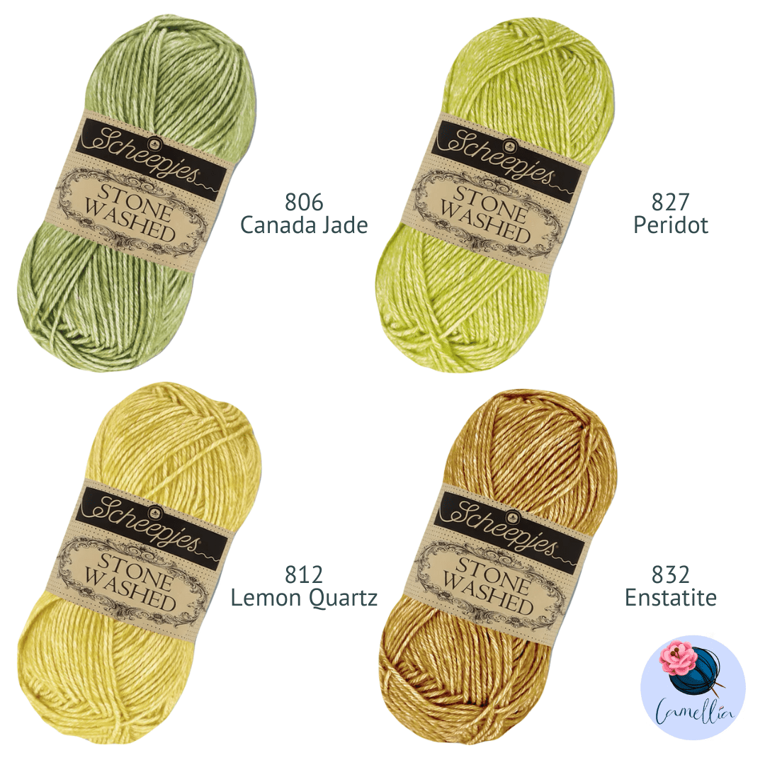 Scheepjes Stone Washed Yarn, 50g 801 Moon Stone | Knitting yarn shop / dzijas veikals