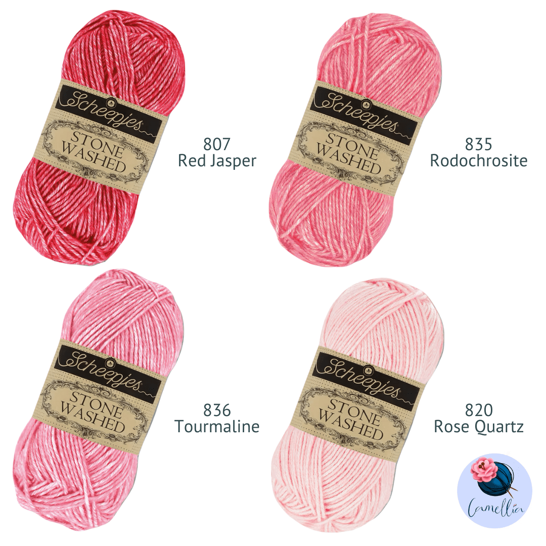 Scheepjes Stone Washed Yarn, 50g 801 Moon Stone | Knitting yarn shop / dzijas veikals