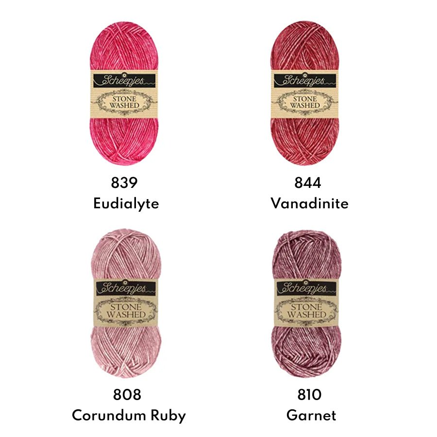 Scheepjes Stone Washed Yarn, 50g 801 Moon Stone | Knitting yarn shop / dzijas veikals