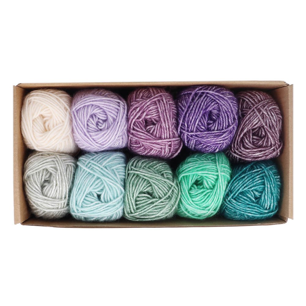 Scheepjes Stone Washed Yarn colour pack 10x25g Chakras | Knitting yarn shop / dzijas veikals