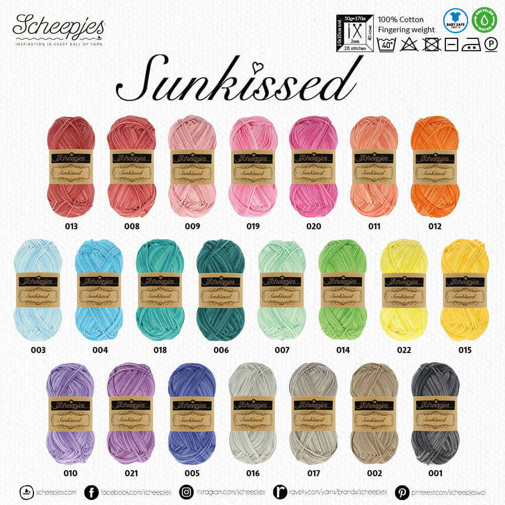 Scheepjes Sunkissed 10x50g 001 Rock Pool | Knitting yarn shop / dzijas veikals