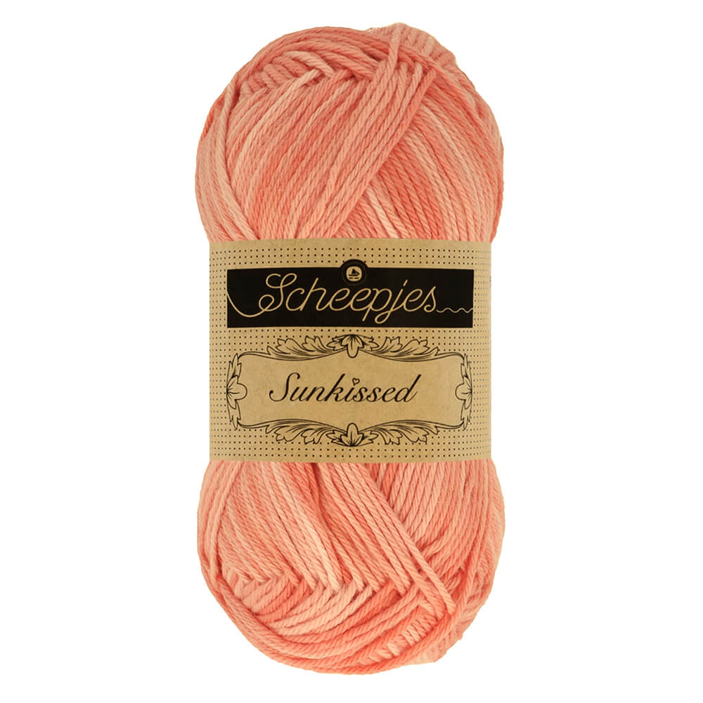Scheepjes Sunkissed 10x50g 011 Peach Ice | Knitting yarn shop / dzijas veikals