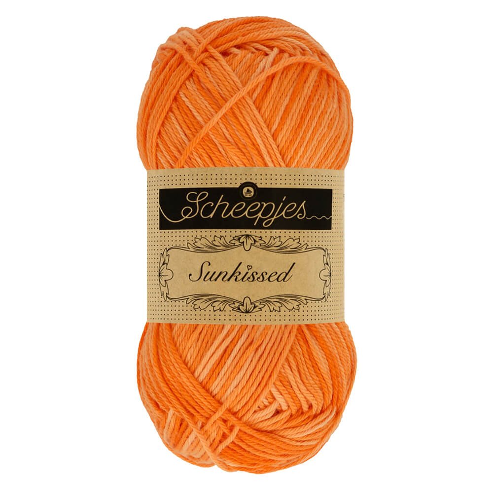 Scheepjes Sunkissed 10x50g 012 Beach Hut Orange | Knitting yarn shop / dzijas veikals