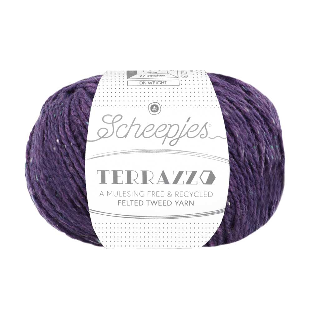 Scheepjes Terrazzo 50g 730 Melanzana | Knitting yarn shop / dzijas veikals