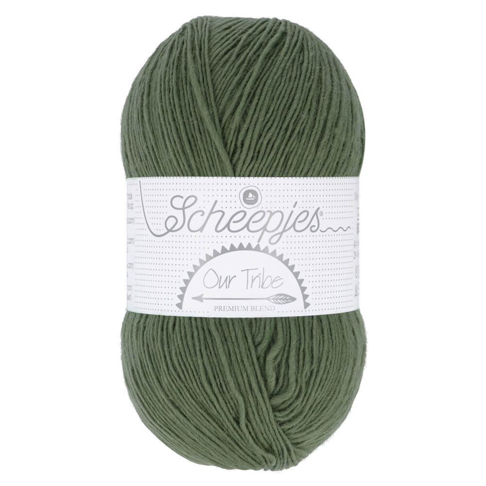 Scheepjes Unity Yarn (former Our Tribe) 100g 879 Olive Wreath | Knitting yarn shop / dzijas veikals