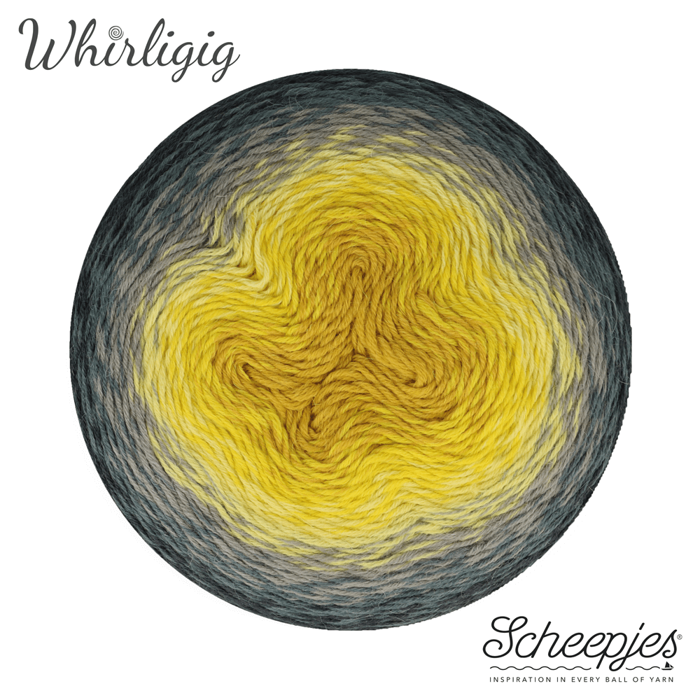 Scheepjes Whirligig, 450g 200 Grey to Ochre | Knitting yarn shop / dzijas veikals