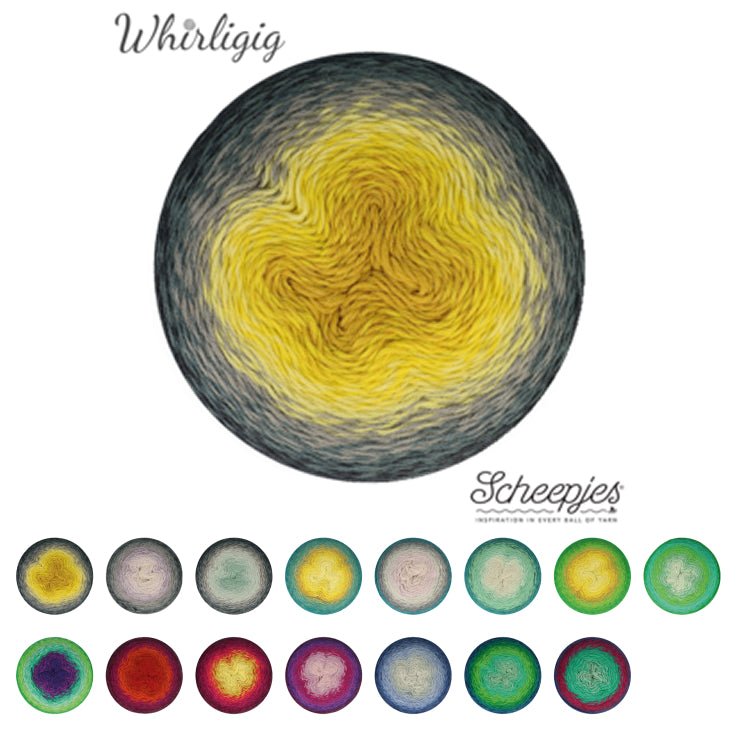 Scheepjes Whirligig, 450g 200 Grey to Ochre | Knitting yarn shop / dzijas veikals