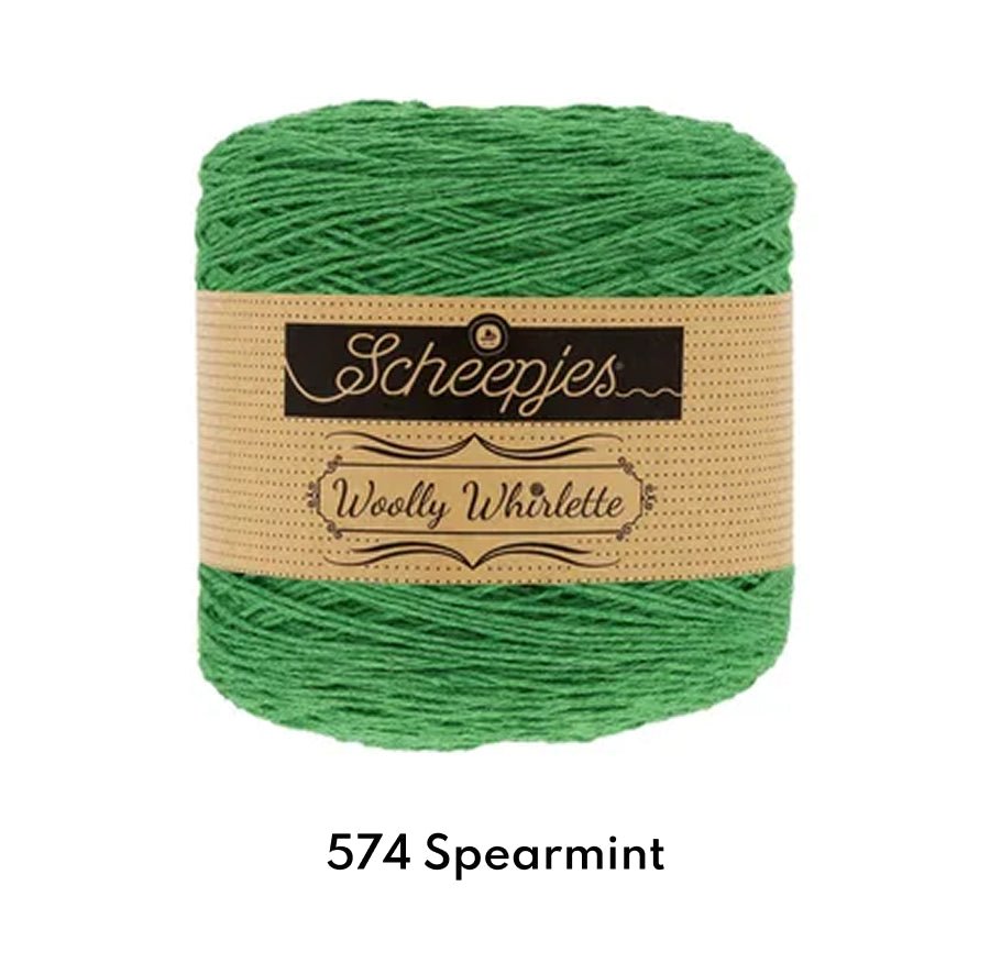 Scheepjes Woolly Whirlette 100g 570 Green Tea | Knitting yarn shop / dzijas veikals