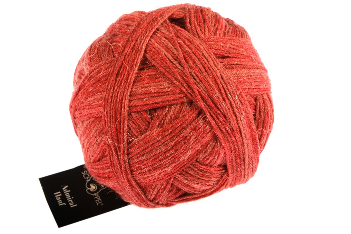 SCHOPPEL Admiral Hanf Yarn 2443_ Red pepper | Knitting yarn shop / dzijas veikals
