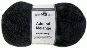 Schoppel Admiral sock yarn Melange 9093m Black Mélange | Knitting yarn shop / dzijas veikals