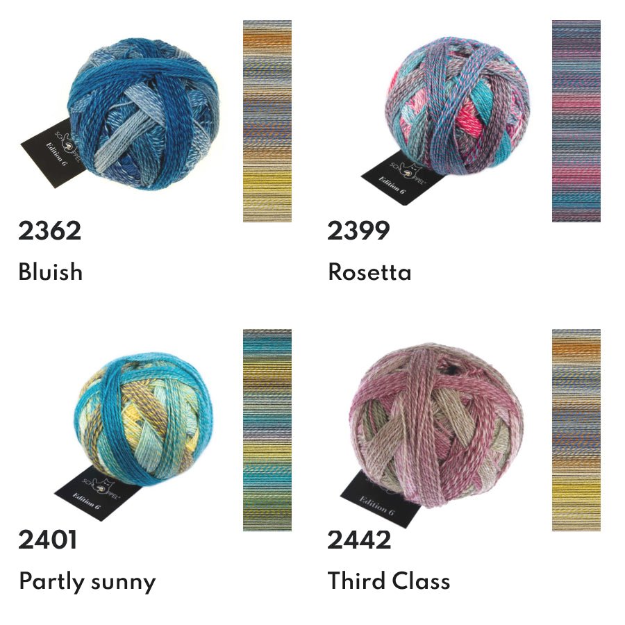 Schoppel Edition 6 Extra - Fine Merino Wool Yarn 2100_Domino | Knitting yarn shop / dzijas veikals