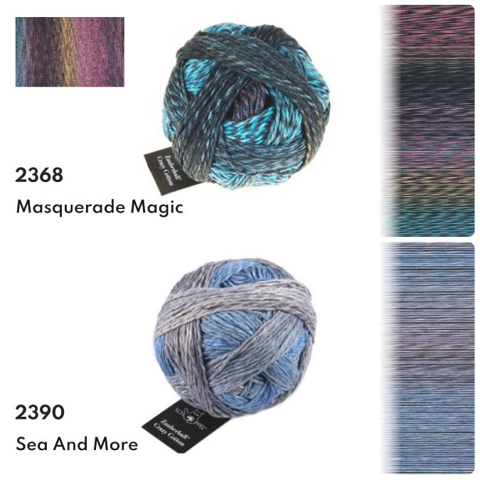 Schoppel Zauberball®Crazy Cotton Color Gradient Yarn 2366_Bedrock | Knitting yarn shop / dzijas veikals