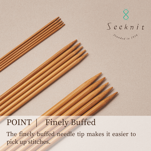 SeeKnit Koshitsu double pointed needles – premium bamboo knitting needles for socks and small circumference projects 15 | Knitting yarn shop / dzijas veikals