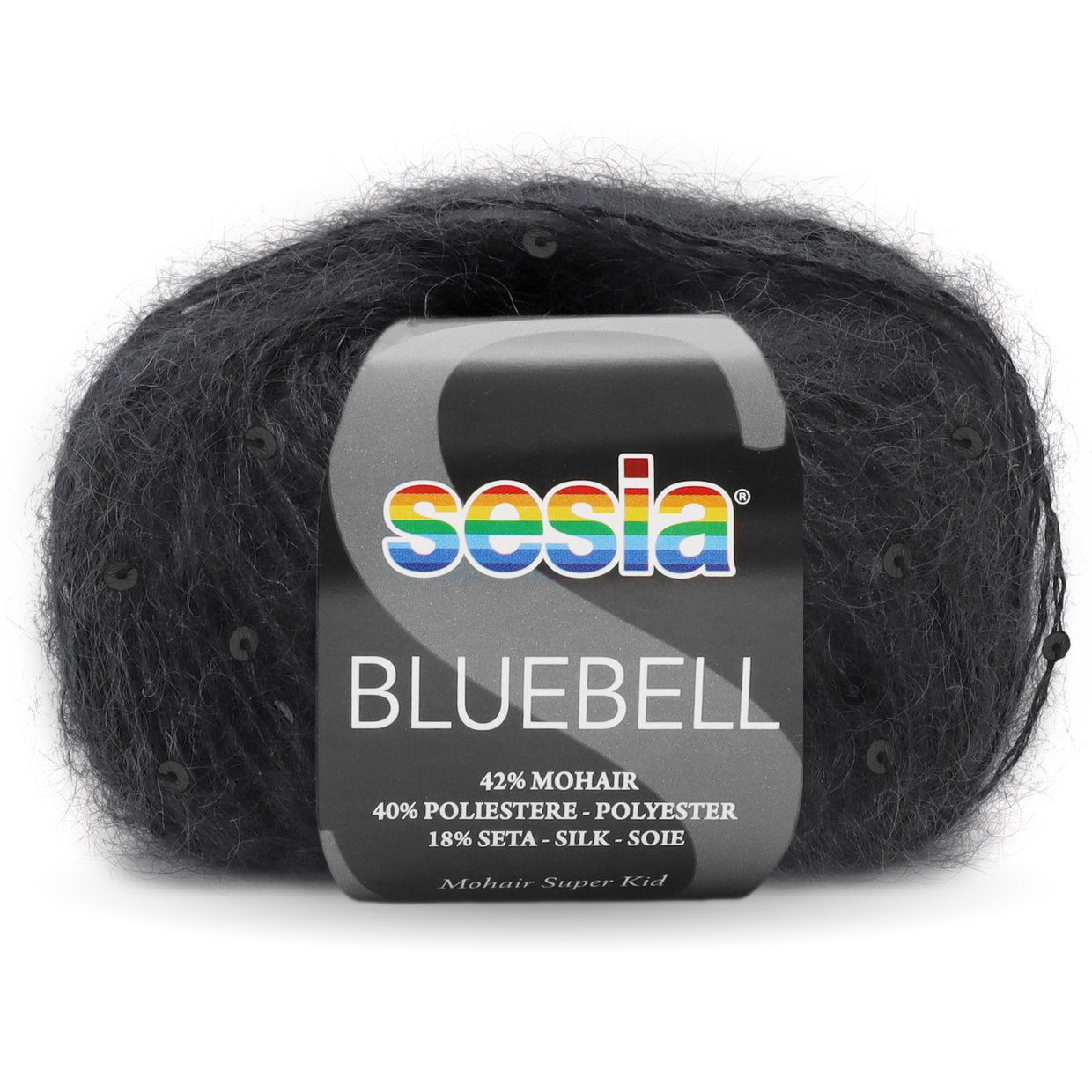 SESIA Bluebell 0067 NERO | Knitting yarn shop / dzijas veikals