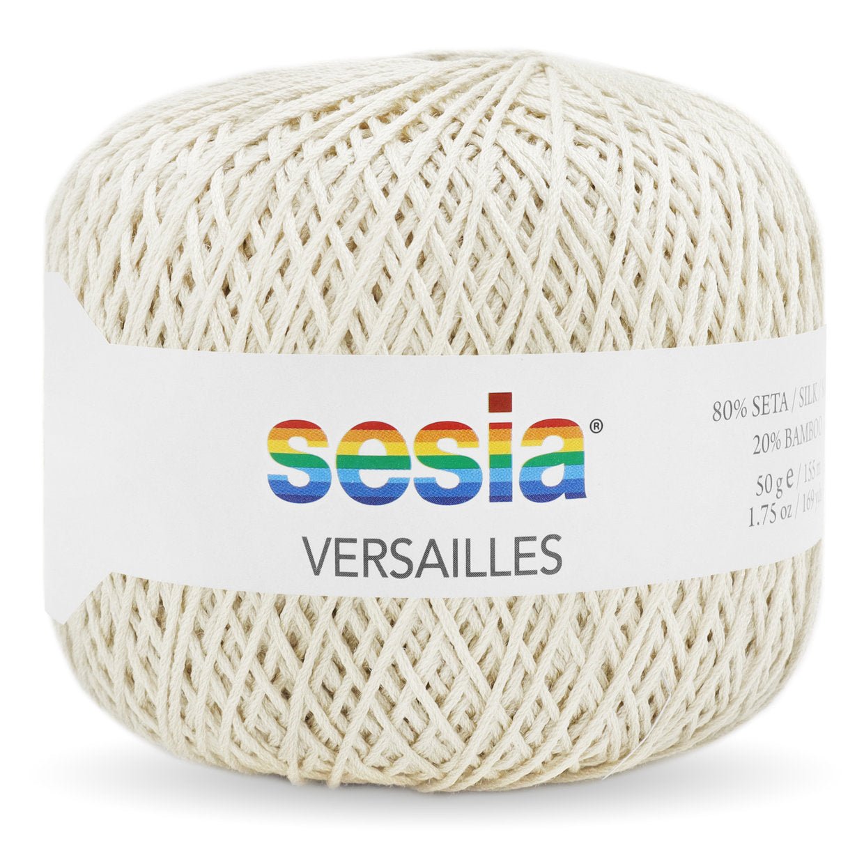 SESIA Versailles VERSAILLES - 0051 BIANCO | Knitting yarn shop / dzijas veikals