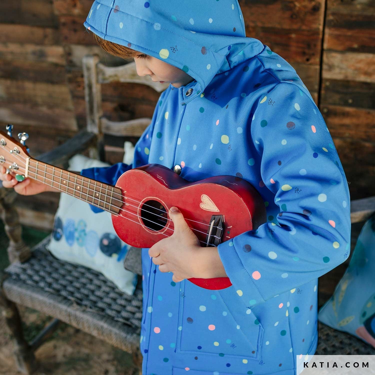 Soft Shell Ants & Music Soft - shell fabric , 145 cm - 320gr/mt2, price per 1 meter | Knitting yarn shop / dzijas veikals