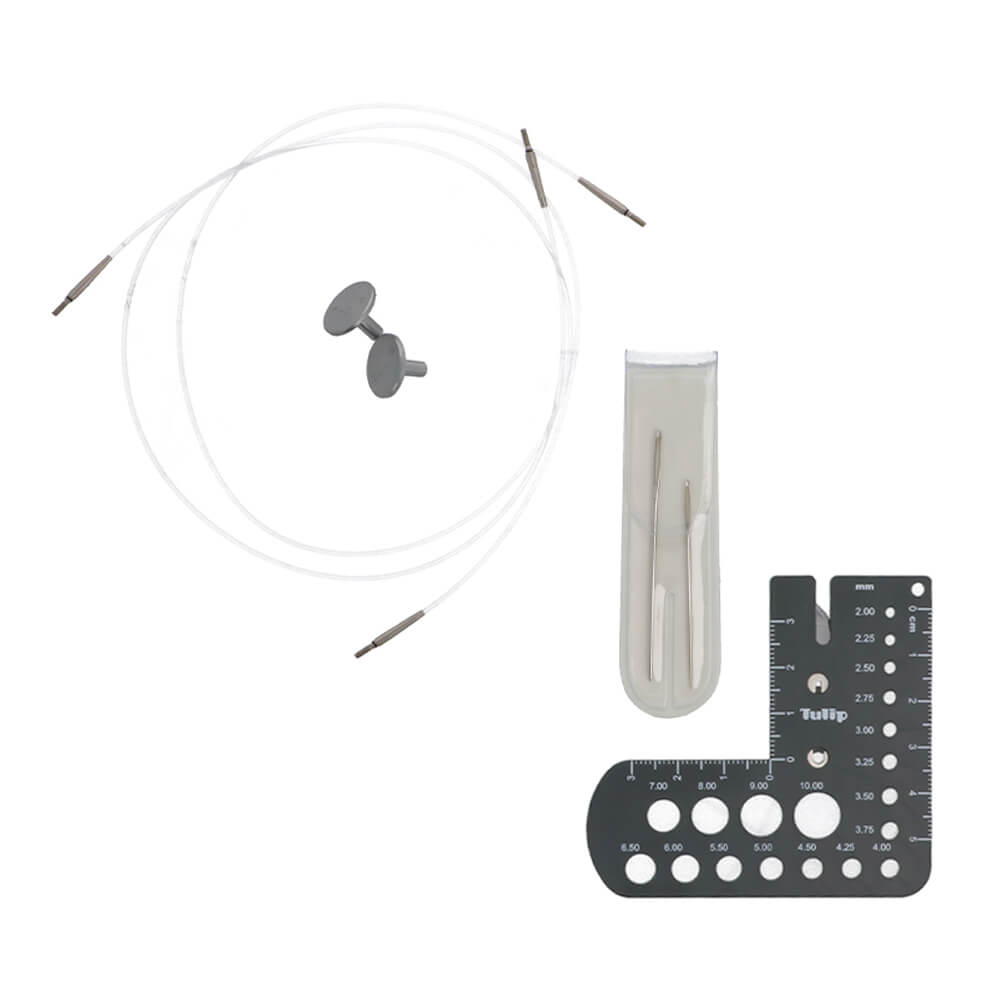 Tulip CarryC Fine Gauge interchang. needle set bamboo | Knitting yarn shop / dzijas veikals