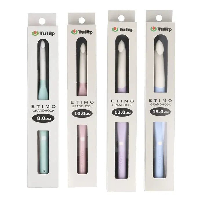 Tulip Etimo GrandHook crochet hook, 8.0 mm, 10.0 mm, 12.0 mm and 15.00 mm 8 mm | Knitting yarn shop / dzijas veikals