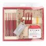 Tulip Etimo Red crochet hook set soft - grip | Knitting yarn shop / dzijas veikals