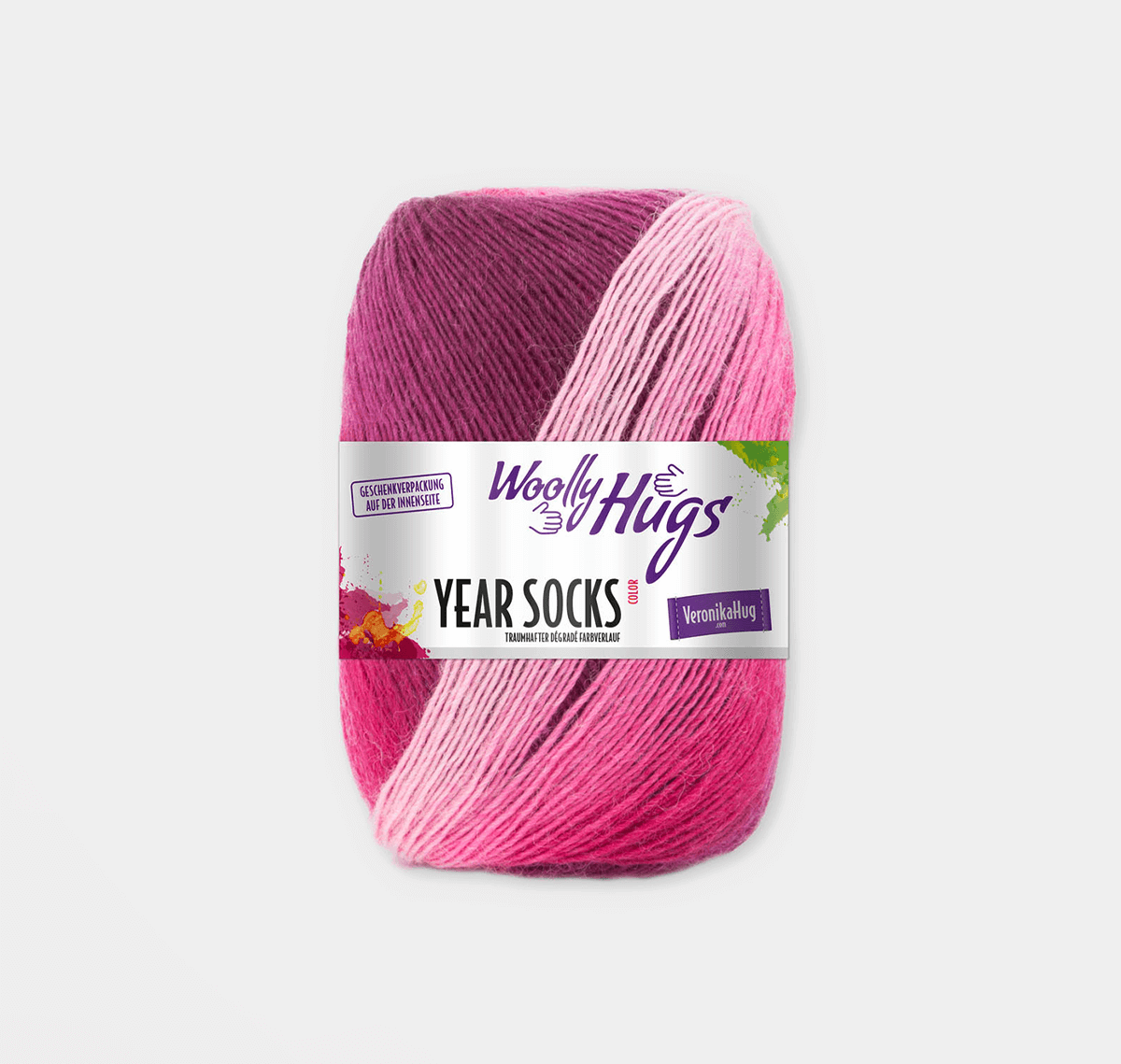 WOLLY HUGS Year Socks Yarn with Degrade Effect 04 | Knitting yarn shop / dzijas veikals