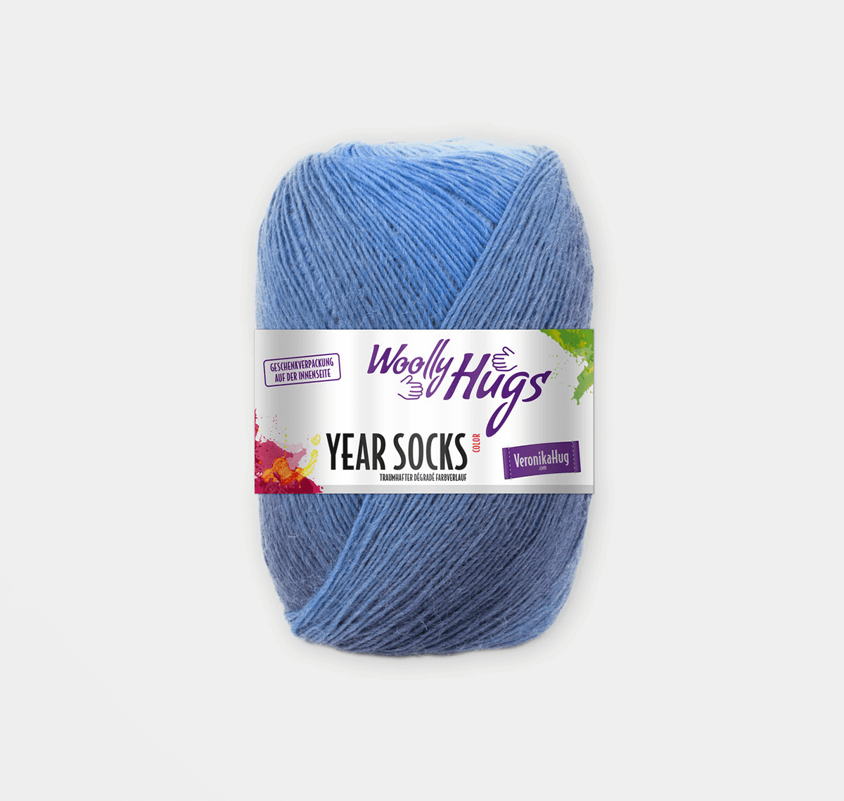 WOLLY HUGS Year Socks Yarn with Degrade Effect 07 | Knitting yarn shop / dzijas veikals