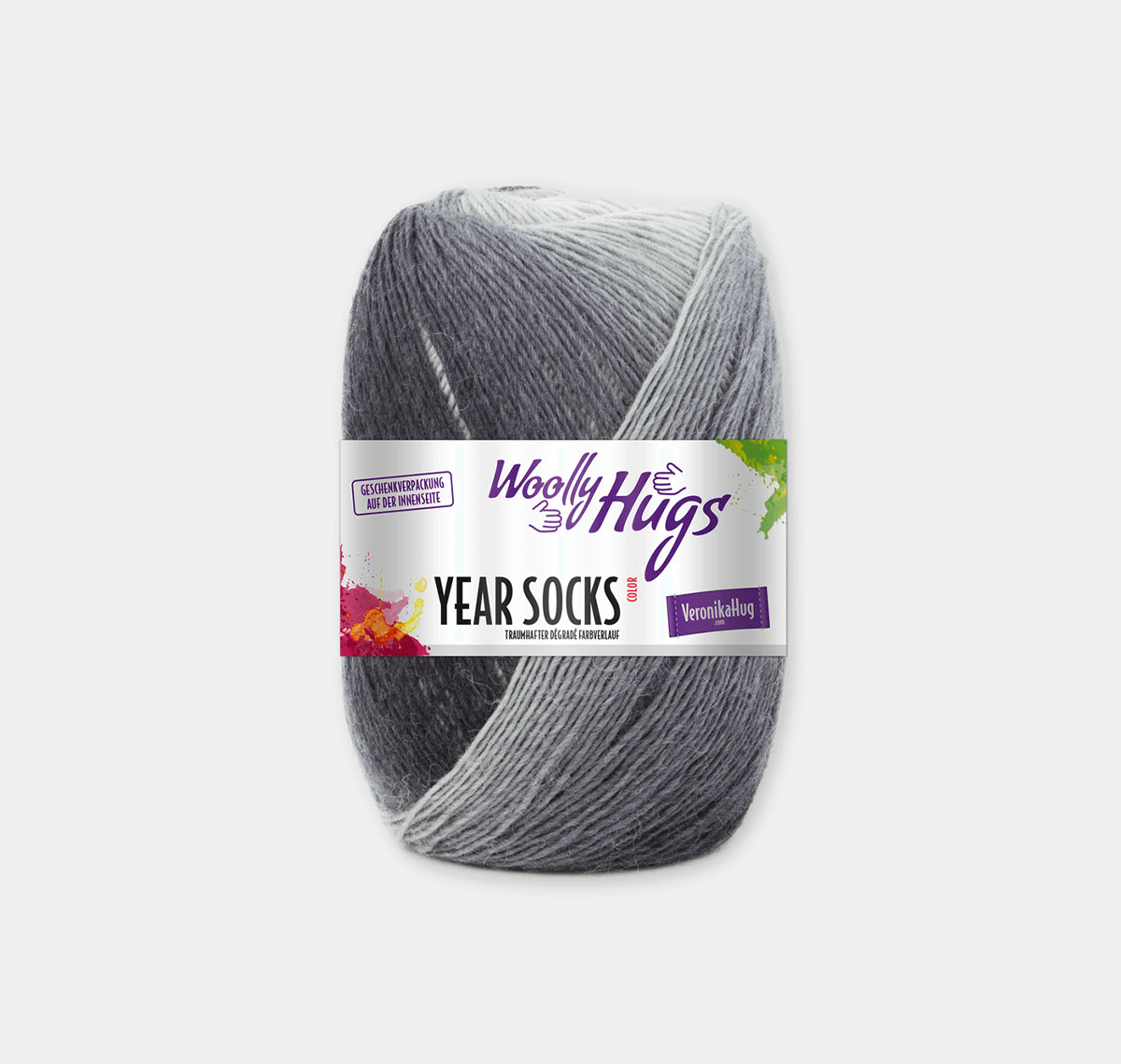 WOLLY HUGS Year Socks Yarn with Degrade Effect 12 | Knitting yarn shop / dzijas veikals