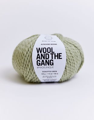 WOOL AND THE GANG Alpachino Merino Eucalyptus Green | Knitting yarn shop / dzijas veikals