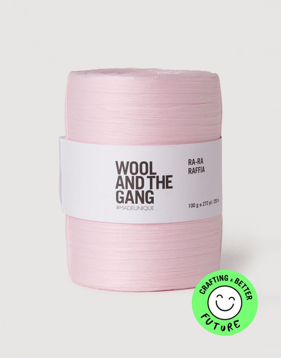WOOL AND THE GANG Ra - Ra RAFFIA Cameo Rose | Knitting yarn shop / dzijas veikals