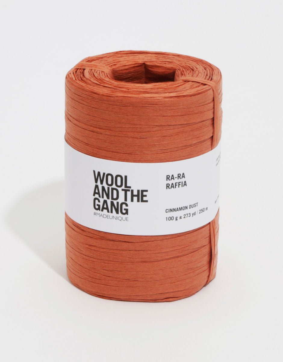 WOOL AND THE GANG Ra - Ra RAFFIA Cinnamon Dust | Knitting yarn shop / dzijas veikals