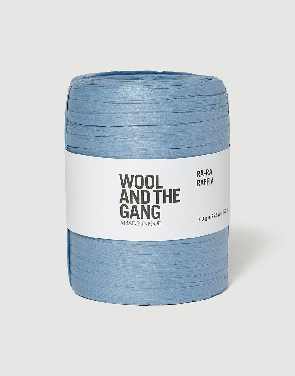 WOOL AND THE GANG Ra - Ra RAFFIA Powder Blue | Knitting yarn shop / dzijas veikals