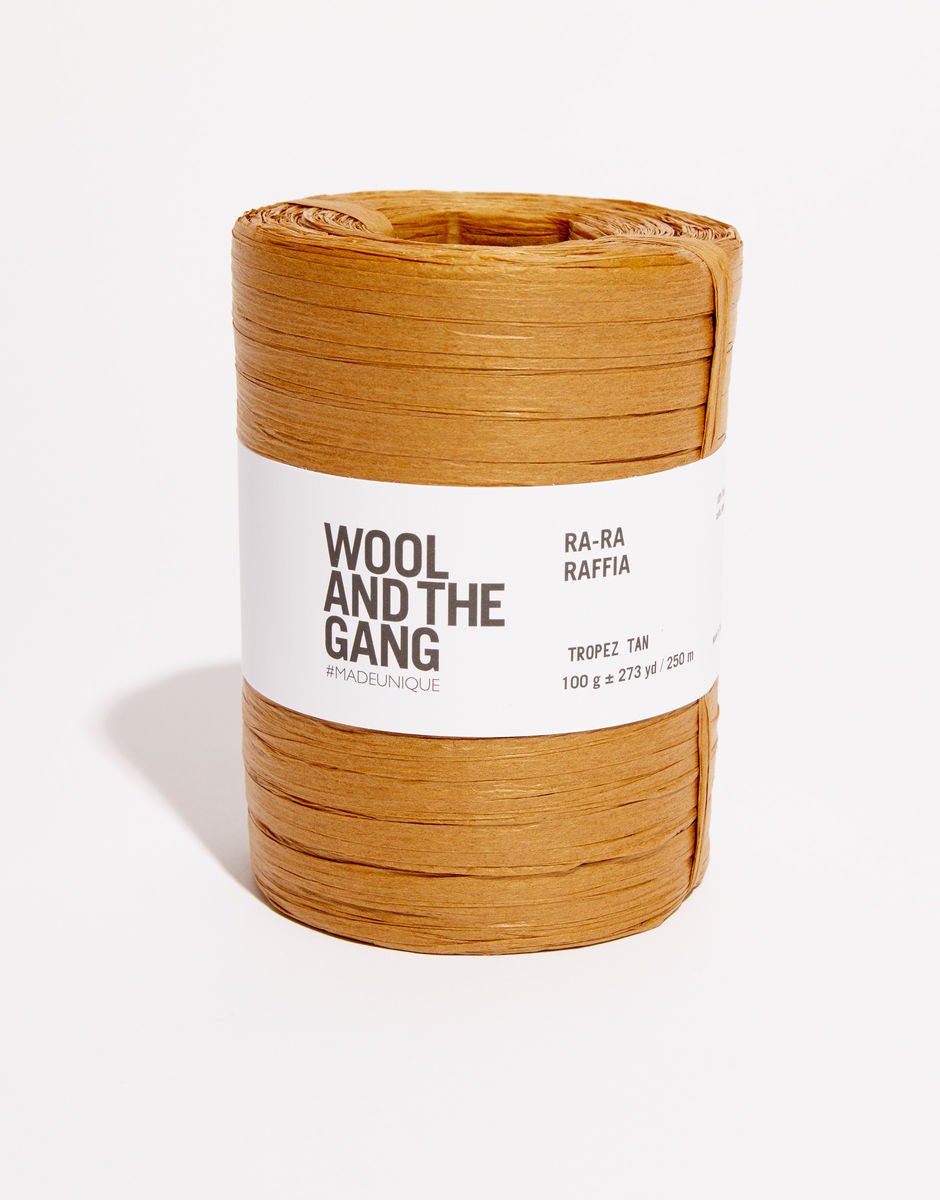 WOOL AND THE GANG Ra - Ra RAFFIA Tropez Tan | Knitting yarn shop / dzijas veikals