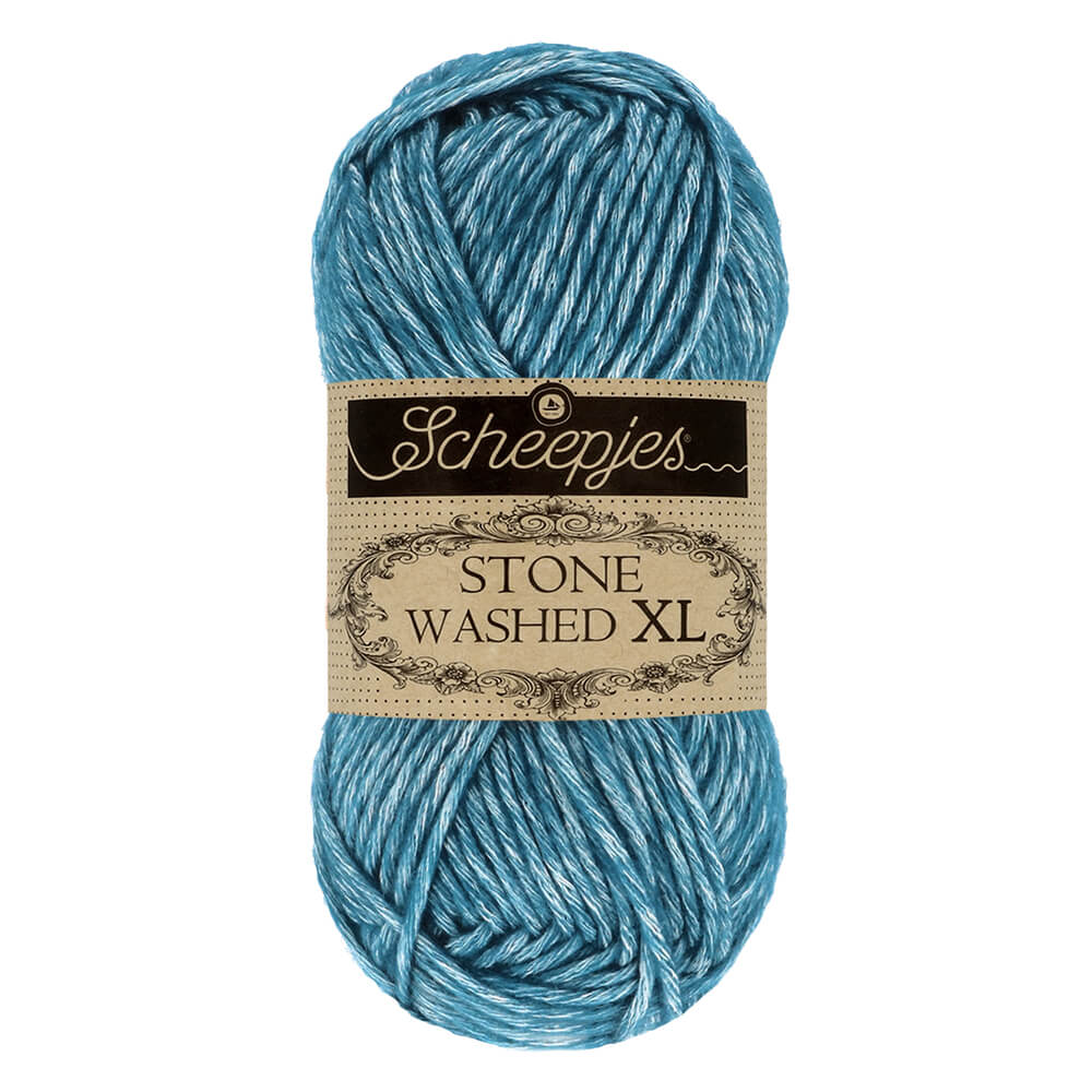 Scheepjes Stone Washed XL, 50g 845 Blue Apatite | Knitting yarn shop / dzijas veikals