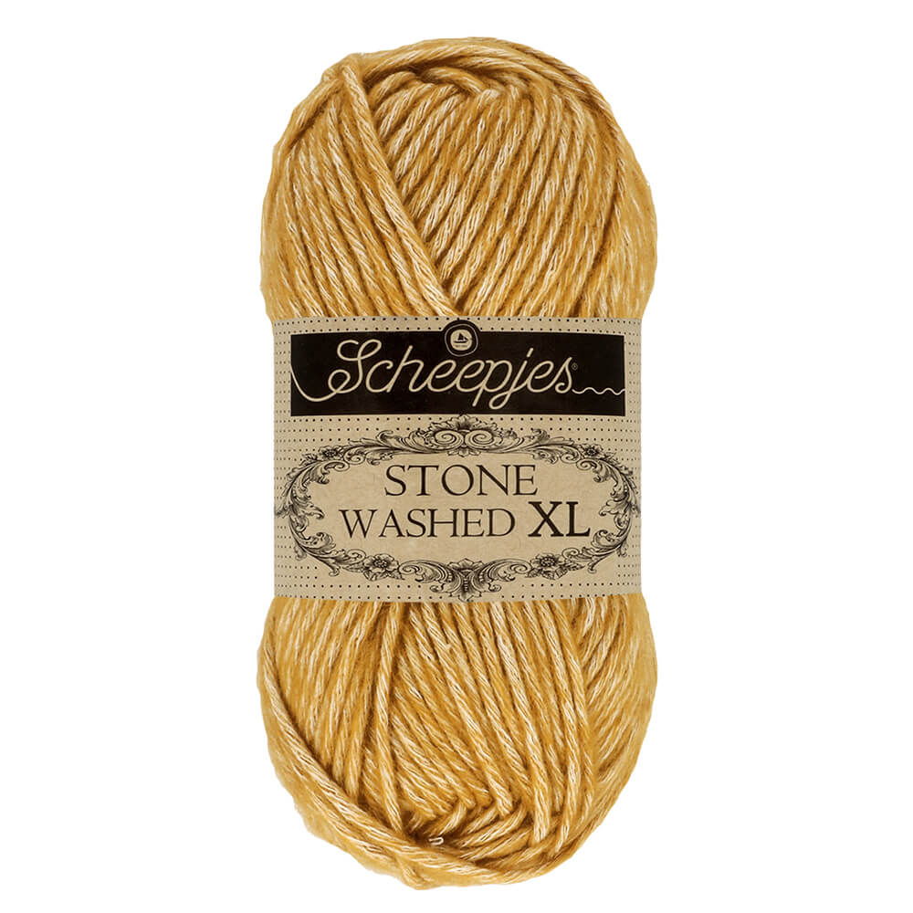 Scheepjes Stone Washed XL, 50g 849 Yellow Jasper | Knitting yarn shop / dzijas veikals