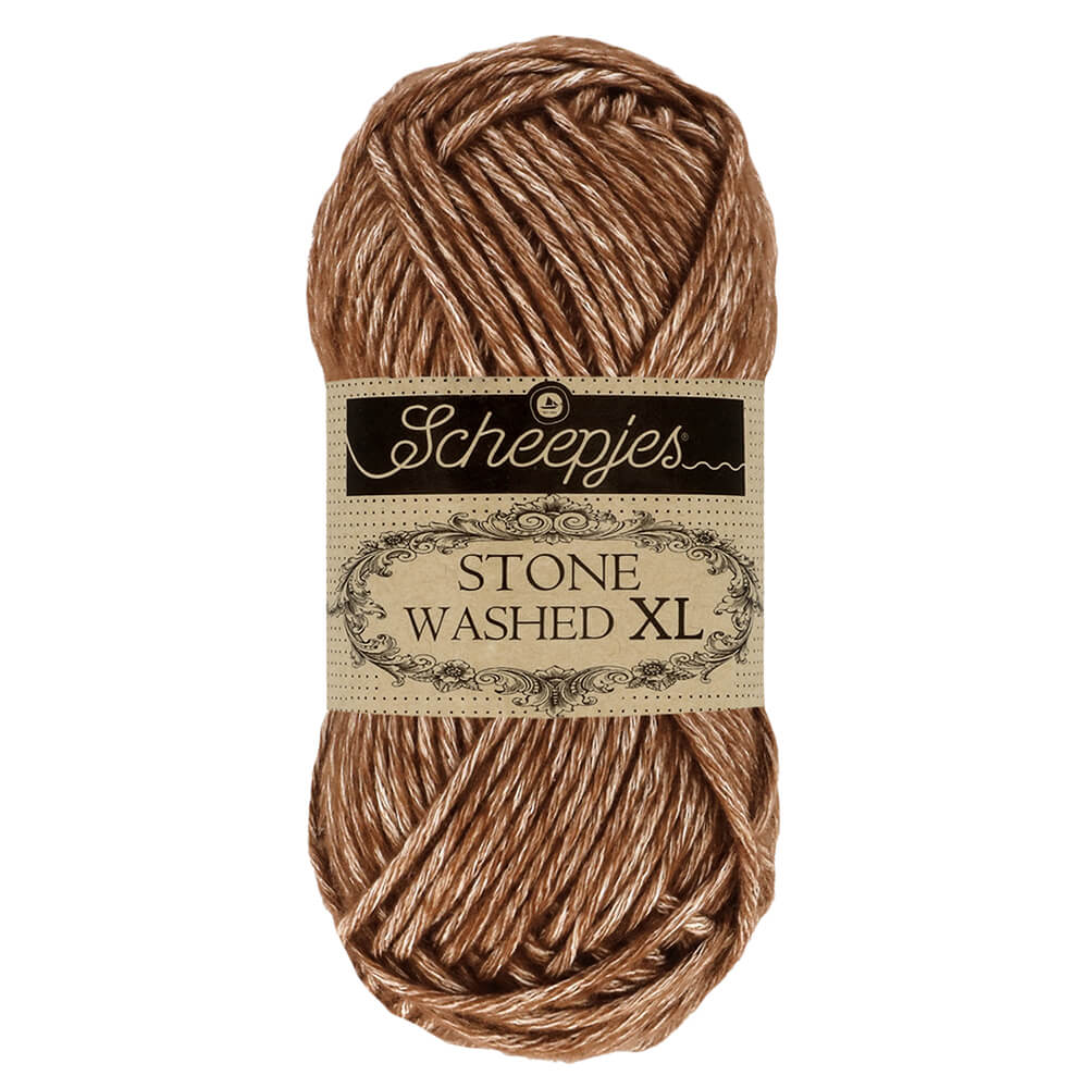 Scheepjes Stone Washed XL, 50g 862 Brown Agate | Knitting yarn shop / dzijas veikals