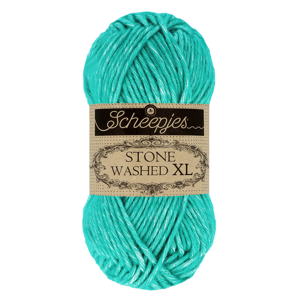 Scheepjes Stone Washed XL, 50g 864 Turquoise | Knitting yarn shop / dzijas veikals