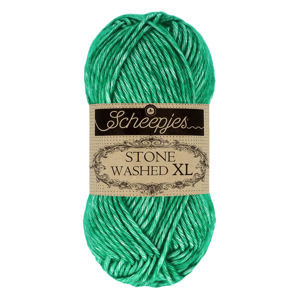 Scheepjes Stone Washed XL, 50g 865 Malachite | Knitting yarn shop / dzijas veikals