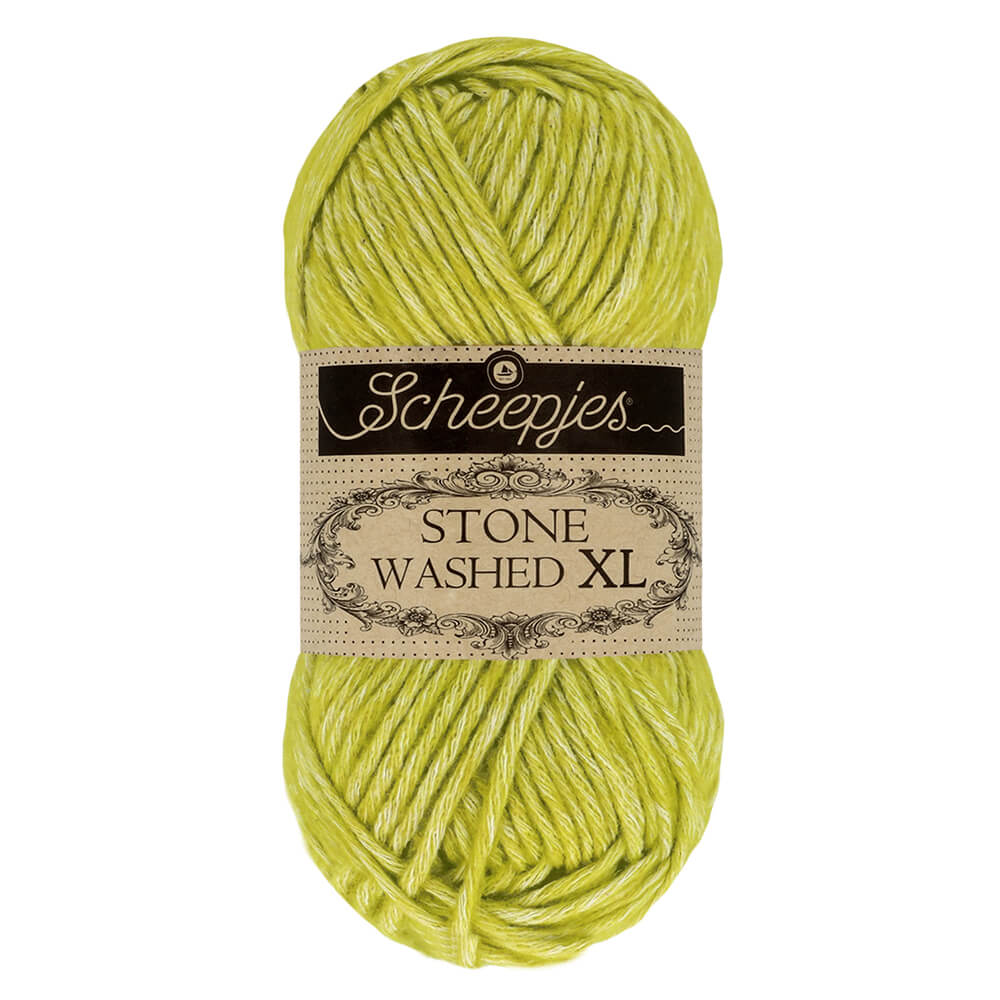 Scheepjes Stone Washed XL, 50g 867 Peridot | Knitting yarn shop / dzijas veikals