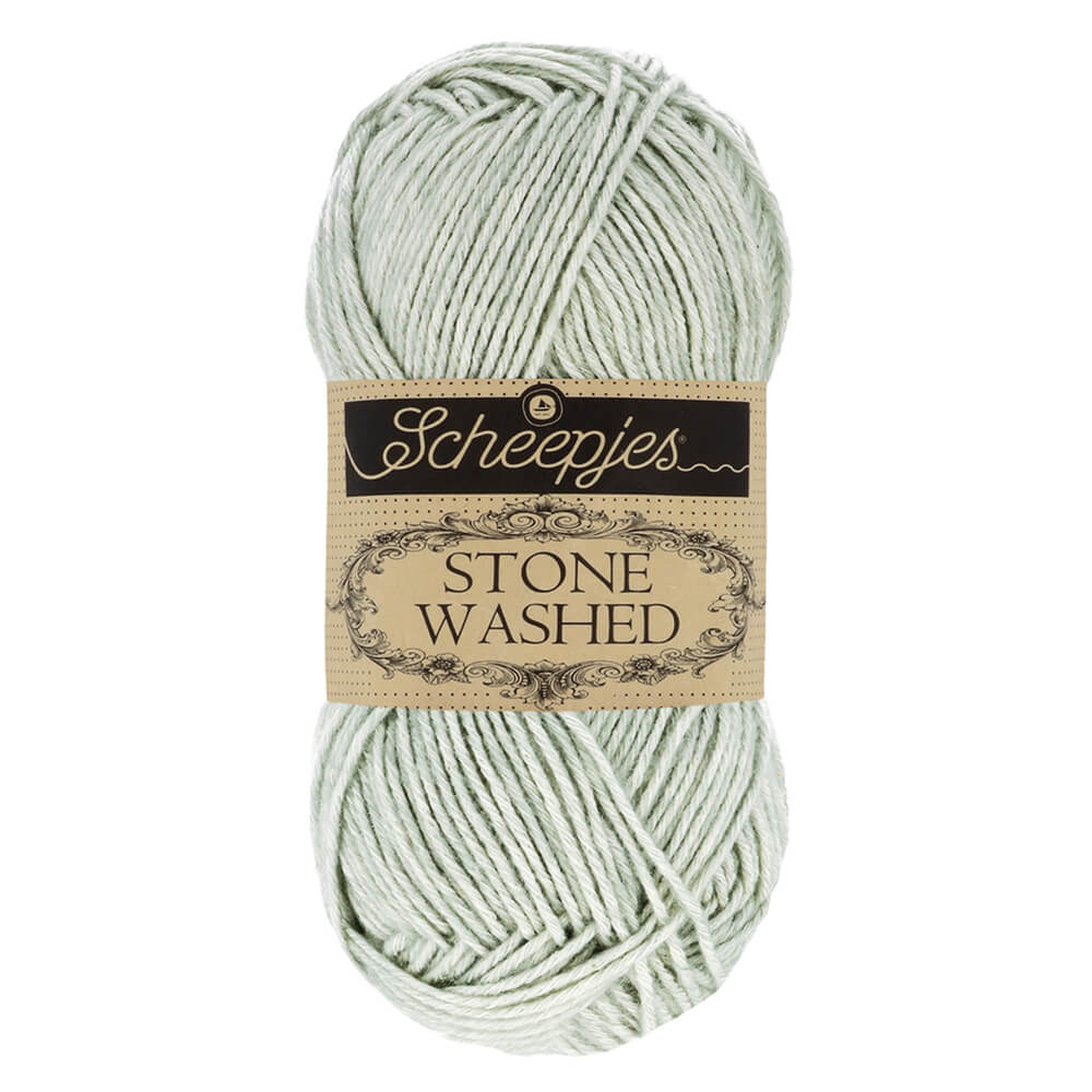 Scheepjes Stone Washed Yarn, 50g 814 Crystal Quartz | Knitting yarn shop / dzijas veikals