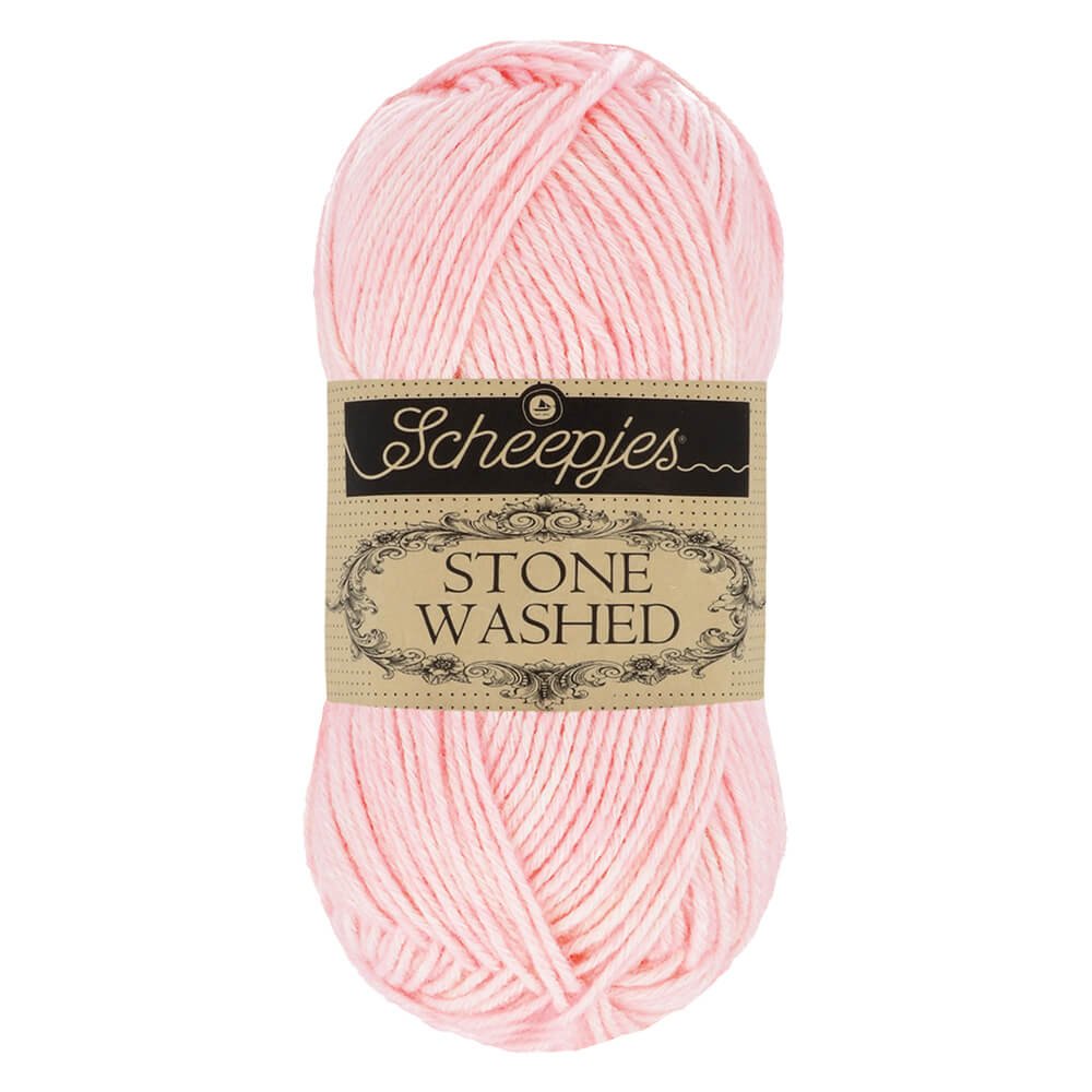 Scheepjes Stone Washed Yarn, 50g 820 Rose Quartz | Knitting yarn shop / dzijas veikals