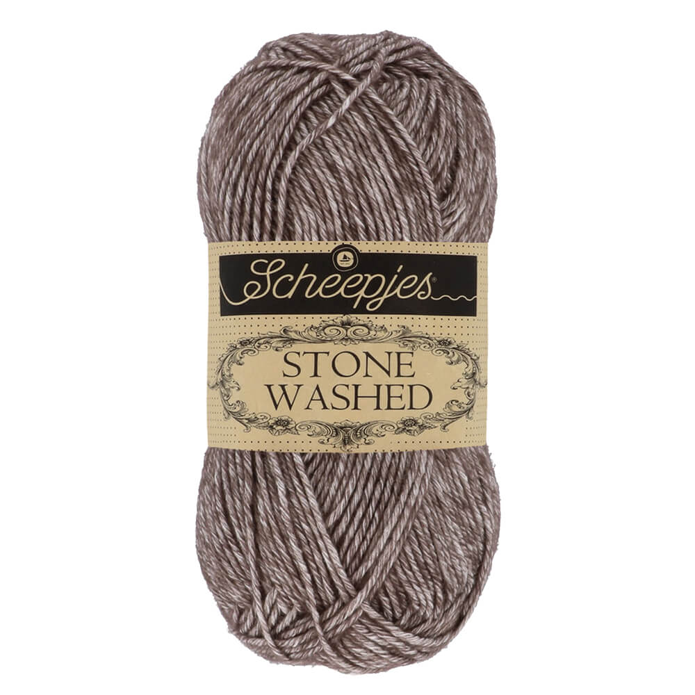Scheepjes Stone Washed Yarn, 50g 829 Obsidian | Knitting yarn shop / dzijas veikals
