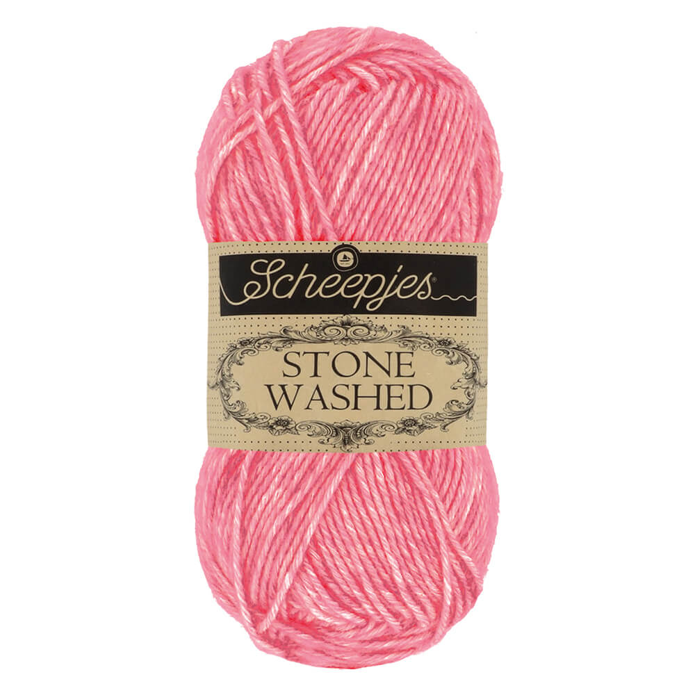 Scheepjes Stone Washed Yarn, 50g 835 Rhodochrosite | Knitting yarn shop / dzijas veikals