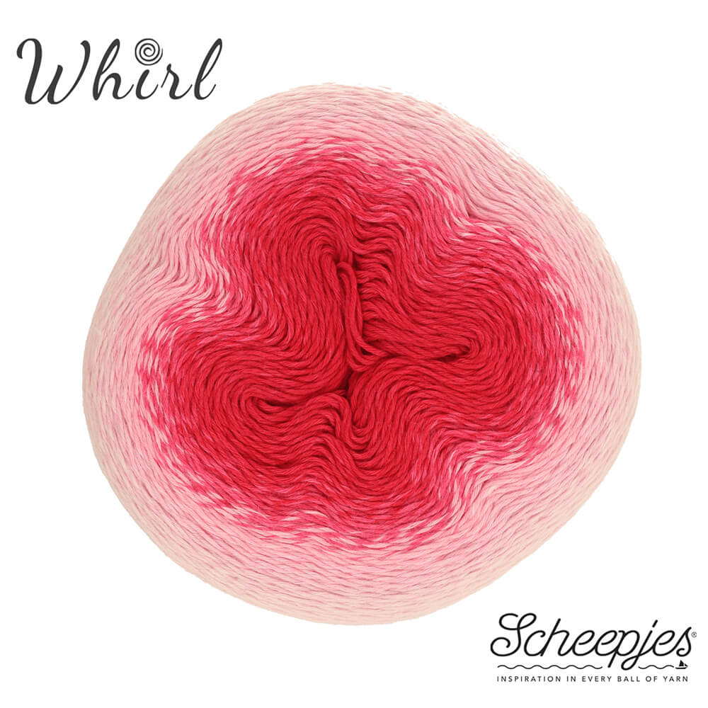 Scheepjes Whirl 1x1000m 552 Pink to Wink | Knitting yarn shop / dzijas veikals