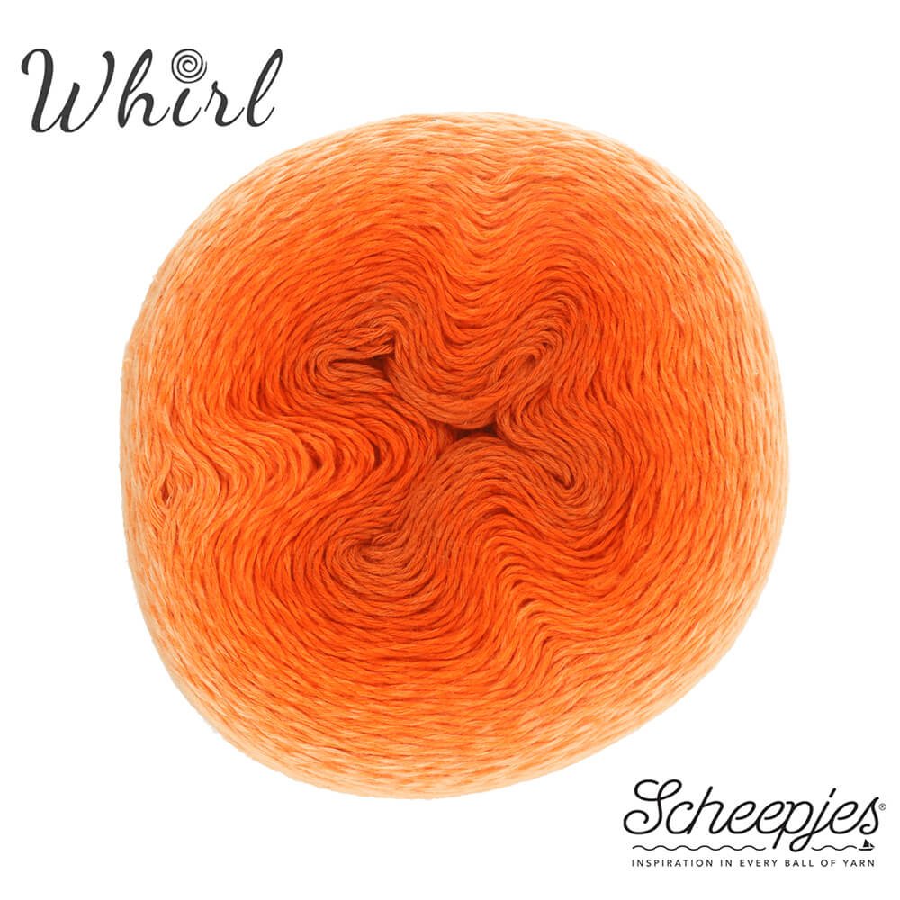 Scheepjes Whirl 1x1000m 554 Tangerine Tambourine | Knitting yarn shop / dzijas veikals
