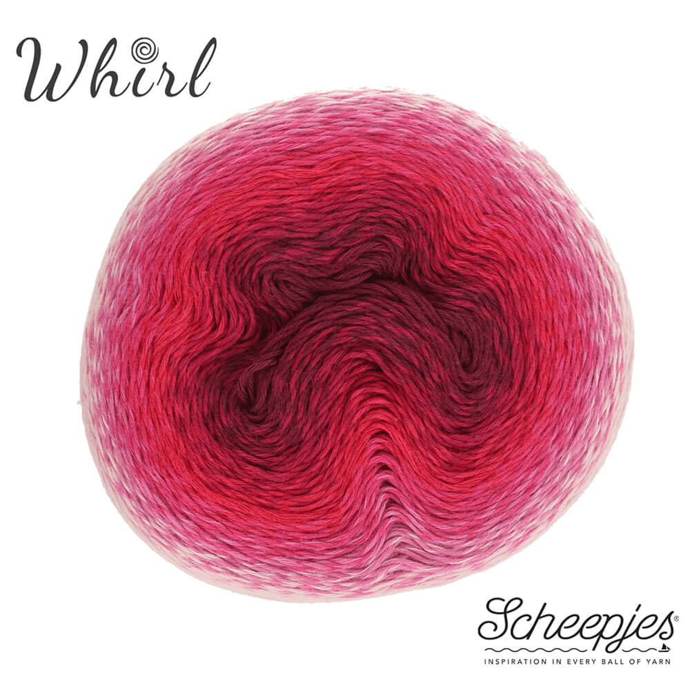 Scheepjes Whirl 1x1000m 555 Forbidden Fuchsia | Knitting yarn shop / dzijas veikals
