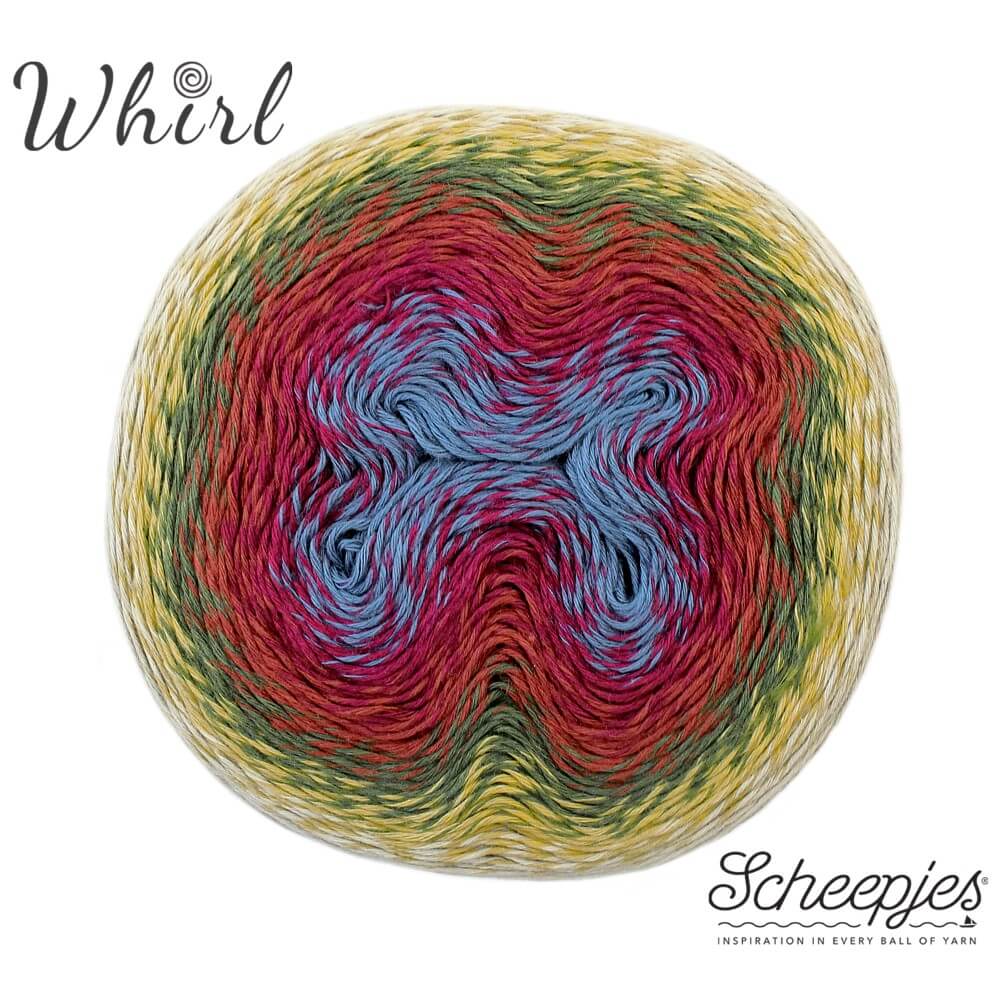 Scheepjes Whirl 1x1000m 782 Rhubarb Bumble | Knitting yarn shop / dzijas veikals