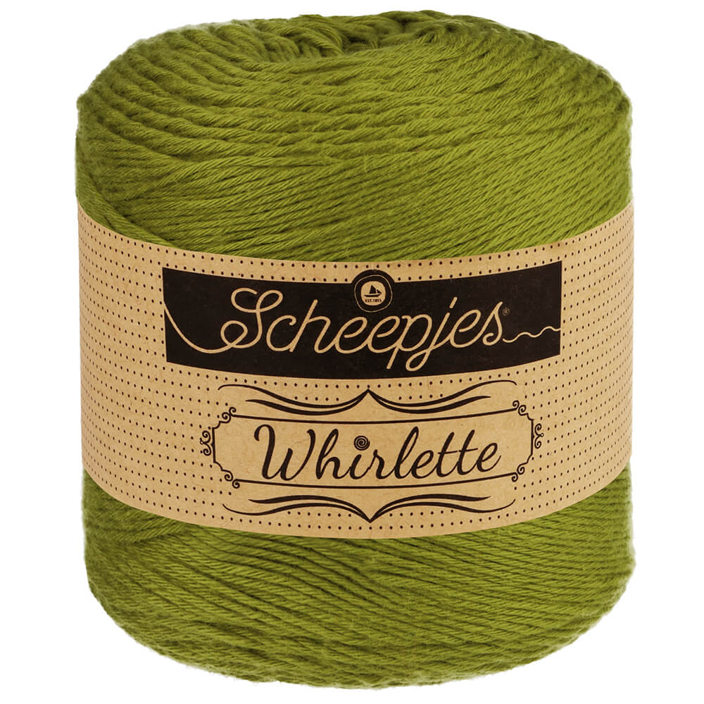 Scheepjes Whirlette 100g 882 Tangy Olive | Knitting yarn shop / dzijas veikals