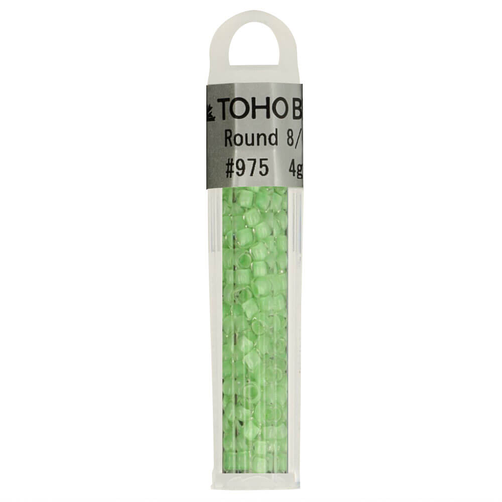 Toho Glass beads round 8 - 0 - 4g , different colours 975 | Knitting yarn shop / dzijas veikals